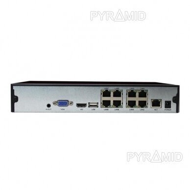 16CH IP network video recorder Longse NVR3016D1P8, up to 4K 8Mp, 16xPOE 3