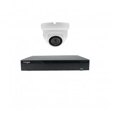 2MP IP surveillance kit Longse - 1- 4 cameras LIRDBAFE200, FullHD, POE 4