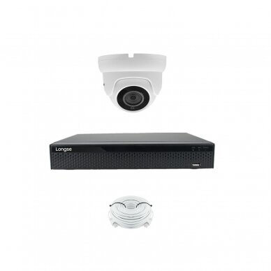 2MP IP surveillance kit Longse - 1- 4 cameras LIRDBAFE200, FullHD, POE 5