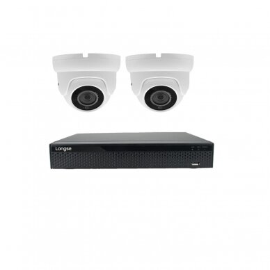 2MP IP surveillance kit Longse - 1- 4 cameras LIRDBAFE200, FullHD, POE 6
