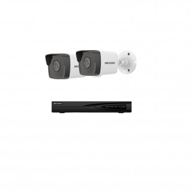 4MP IP surveillance kit Hikvision - 1- 4 cameras DS-2CD1043G0-I 2.8mm, 4Mp 4