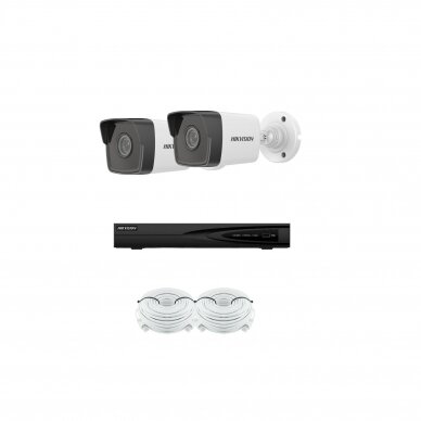 4MP IP surveillance kit Hikvision - 1- 4 cameras DS-2CD1043G0-I 2.8mm, 4Mp 5