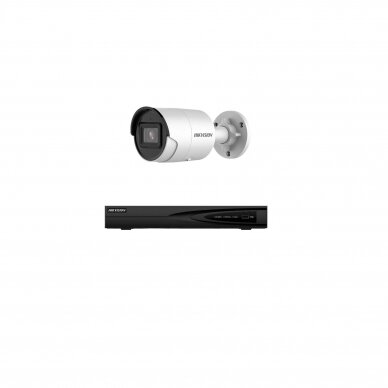 4MP IP surveillance kit Hikvision - 1- 4 cameras DS-2CD2043G2-I 2.8mm, Acusense, human and car detection 2