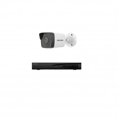 4MP IP surveillance kit Hikvision - 1- 4 cameras DS-2CD1043G0-I 2.8mm, 4Mp 2