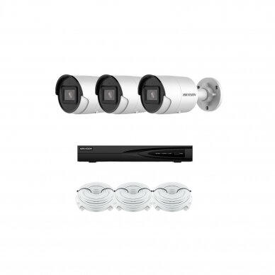 4MP IP surveillance kit Hikvision - 1- 4 cameras DS-2CD2043G2-I 2.8mm, Acusense, human and car detection 7