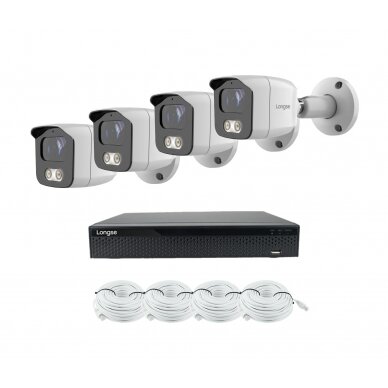 Smart 5MP IP surveillance kit Longse - 1- 4 cameras BMSARL400/A, POE, human detection 11