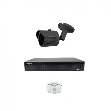 5MP IP surveillance kit Longse - 1- 4 cameras LBH30GL500/DG, Sony Starvis, POE