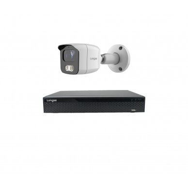 Smart 5MP IP surveillance kit Longse - 1- 4 cameras BMSARL400/A, POE, human detection 4