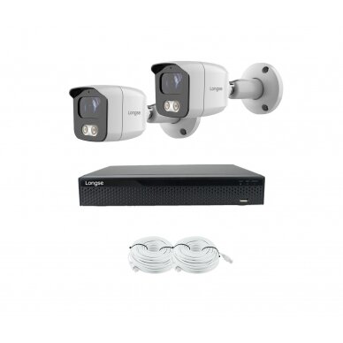Smart 5MP IP surveillance kit Longse - 1- 4 cameras BMSARL400/A, POE, human detection 7