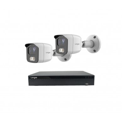 Smart 5MP IP surveillance kit Longse - 1- 4 cameras BMSARL400/A, POE, human detection 6