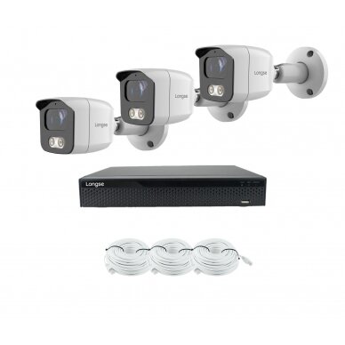 Smart 5MP IP surveillance kit Longse - 1- 4 cameras BMSARL400/A, POE, human detection 9