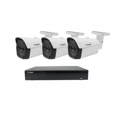 8MP 4K IP surveillance kit Longse - 1- 4 cameras LBF30ML800
