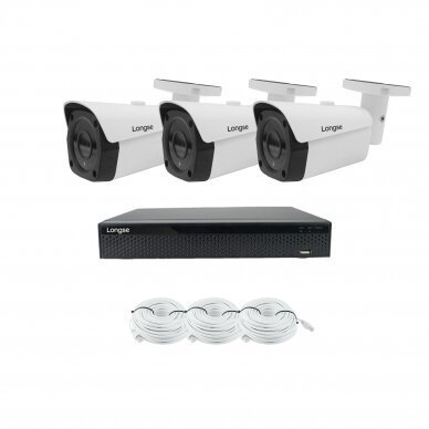 8MP 4K IP surveillance kit Longse - 1- 4 cameras LBF30ML800 8