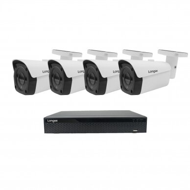 8MP 4K IP surveillance kit Longse - 1- 4 cameras LBF30ML800 9