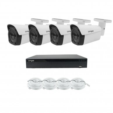 8MP 4K IP surveillance kit Longse - 1- 4 cameras LBF30ML800 10