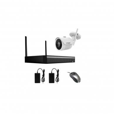 WIFI surveillance kit Longse 1-8 kameras, 3.6 mm, 2Mpx