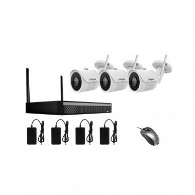 WIFI surveillance kit Longse 1-8 kameras, 3.6 mm, 2Mpx 6