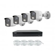 Smart 8MP 4K IP surveillance kit Longse - 1- 4 cameras BMSARL800/A, POE