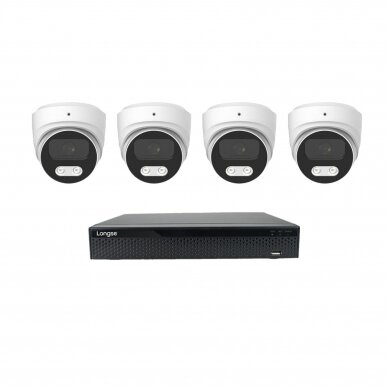 5MP IP surveillance kit Longse - 1- 4 cameras CMSBKL500/A, Sony Starvis, POE, mic, human detection 10