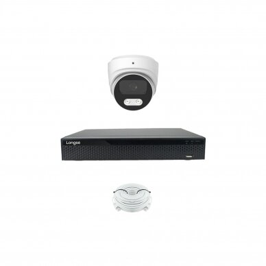5MP IP surveillance kit Longse - 1- 4 cameras CMSBKL500/A, Sony Starvis, POE, mic, human detection 5