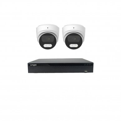 5MP IP surveillance kit Longse - 1- 4 cameras CMSBKL500/A, Sony Starvis, POE, mic, human detection 6