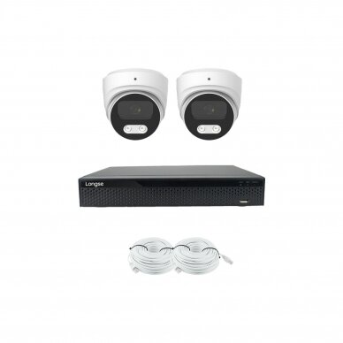5MP IP surveillance kit Longse - 1- 4 cameras CMSBKL500/A, Sony Starvis, POE, mic, human detection 7