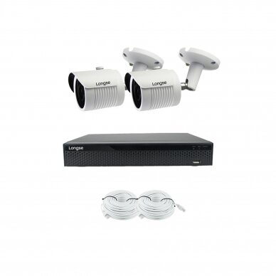 5MP IP surveillance kit Longse - 1- 4 cameras LBH30KL500, Sony Starvis, POE, human detection 5