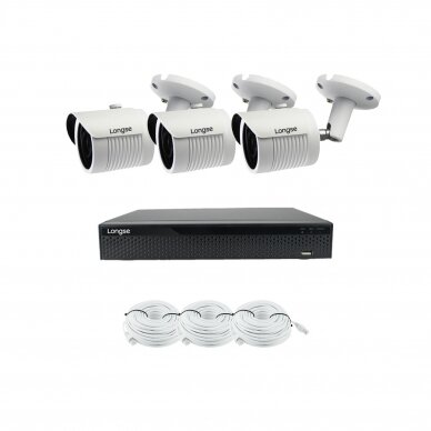 5MP IP surveillance kit Longse - 1- 4 cameras LBH30KL500, Sony Starvis, POE, human detection 7