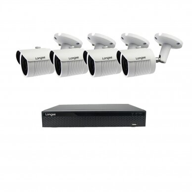 5MP IP surveillance kit Longse - 1- 4 cameras LBH30KL500, Sony Starvis, POE, human detection 8