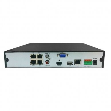 9CH IP network video recorder Longse NVR3009E1P4, up to 4K 8Mp, 4xPOE 3