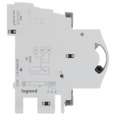 AUXILIARY CONTACT LE-406250 FOR THE LEGRAND DEVICES OF THE TX3, DX3, FR300, FRX300, FRX400 SERIES LEGRAND 2