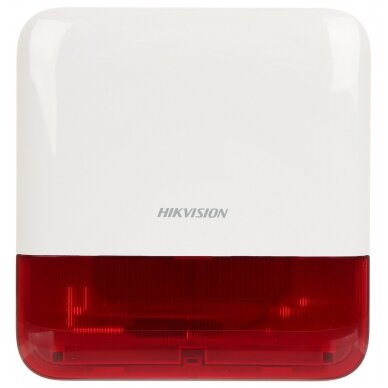 WIRELESS OUTDOOR SIREN DS-PS1-E-WE/RED AX Hikvision 1