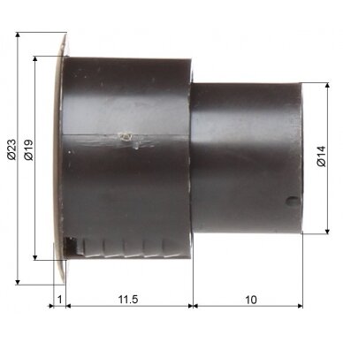 CYLINDRICAL MAGNETIC CONTACT KN-06C-BR 1