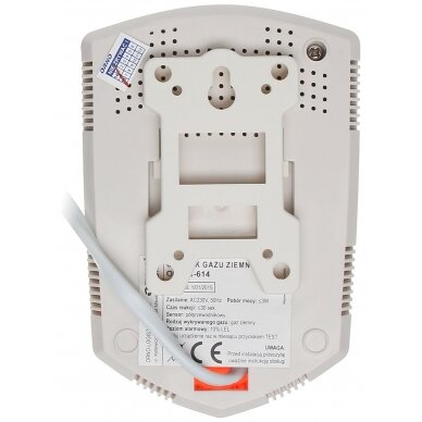 NATURAL GAS (METHANE) DETECTOR OR-DC-614 2
