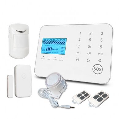 GSM alarm kit WALE PR-JT-99CSG with wireless sensors 12