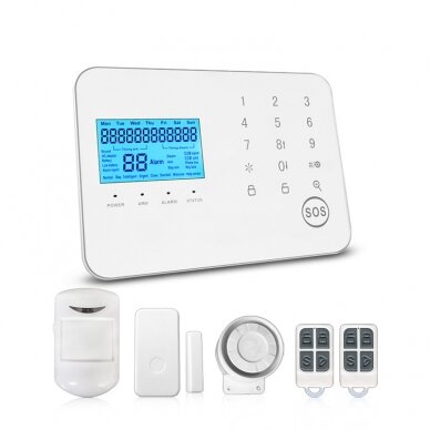 GSM alarm kit WALE PR-JT-99CSG with wireless sensors 8