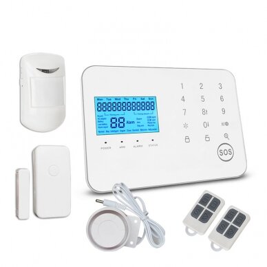 GSM alarm kit WALE PR-JT-99CSG with wireless sensors 10