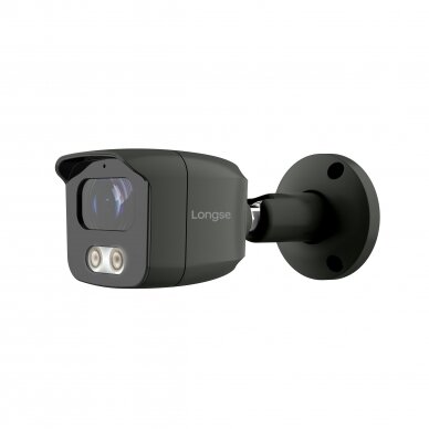 IP camera Longse BMSAKL800/DGA, 8Mp, 2,8mm, 25m IR, POE, microphone, human detection, microSD slot, dark grey