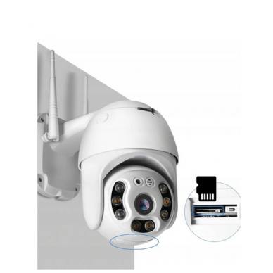 IP camera with human detection PYRAMID PYR-SH800DPB, 8Mp, WiFi, microSD slot, with microphone 10