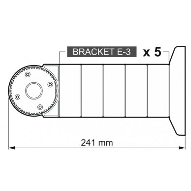 DISTANCE FOR A MODULAR BRACKET FOR MOTION DETECTORS BRACKET-E-3 SATEL 7