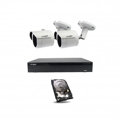 AHD 4 cameras surveillance kit Longse with 2Mpix cameras LBH30HTC200F 1