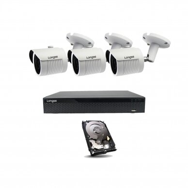 AHD 4 cameras surveillance kit Longse with 2Mpix cameras LBH30HTC200F 5
