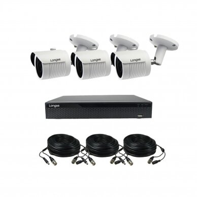 AHD 4 cameras surveillance kit Longse with 2Mpix cameras LBH30HTC200F 8