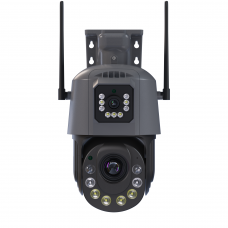 Outdoor WIFI dual camera with human detection Pyramid PYR-SH600CDL, 2x3MP, 36X zoom, mic, WIFI, MicroSD slot, iCsee app