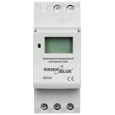 PROGRAMMABLE ELECTRONIC TIME SWITCH GB-104 3