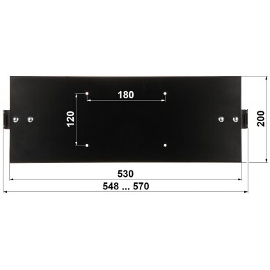 SIDE MOUNTING PANEL FOR RACK CABINETS ZMB-1-800