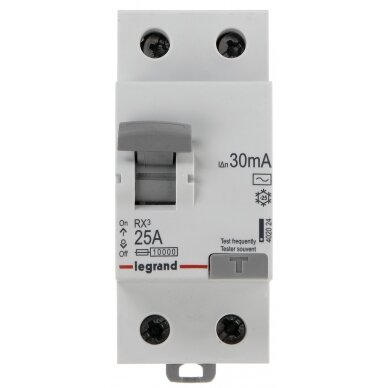 RESIDUAL CURRENT CIRCUIT BREAKER LE-402024 ONE-PHASE, AC TYPE 30 mA 25 A LEGRAND 1