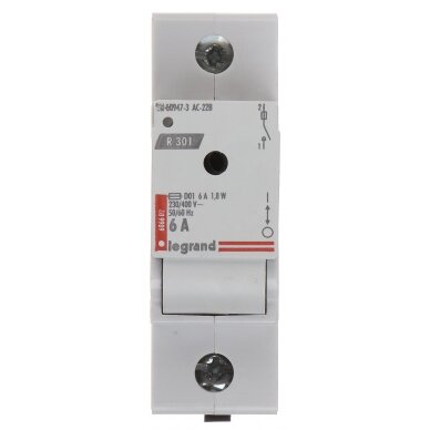 SWITCH DISCONNECTOR WITH FUSE LE-606602 ONE-PHASE 6 A D01 LEGRAND 1