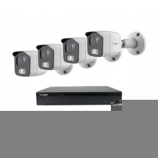 Smart 8MP 4K IP surveillance kit Longse - 1- 4 cameras BMSAKL800/A, POE, human detection