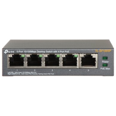 SWITCH POE TL-SF1005P 5-PORT TP-LINK 1